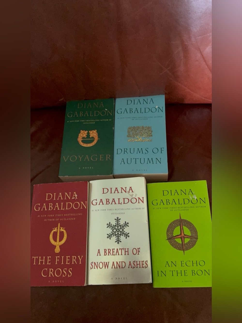 5 Paperback Books Outlander Series Diana Gabaldon.